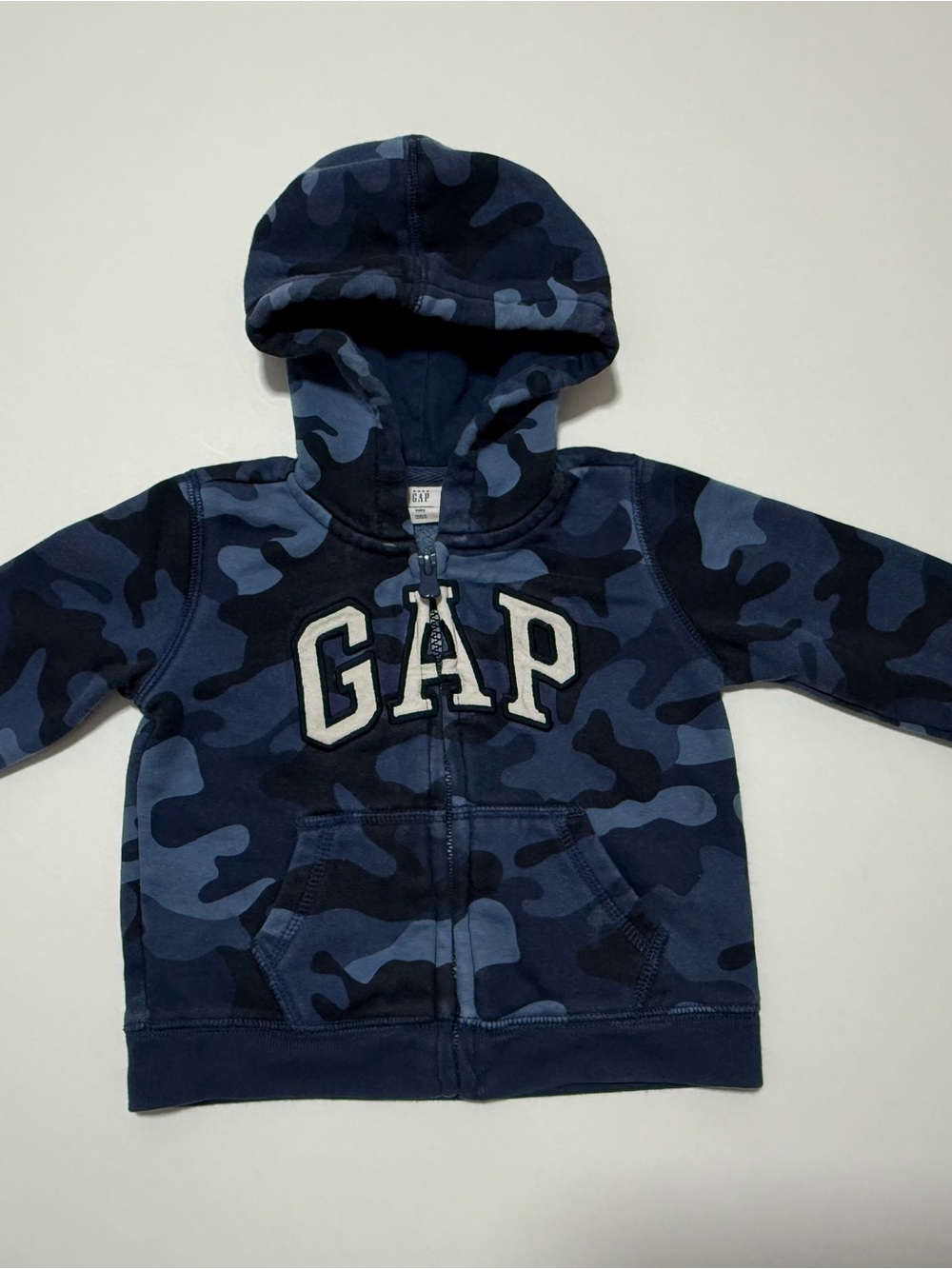 GAP Blue Camo Full-Zip Hoodie